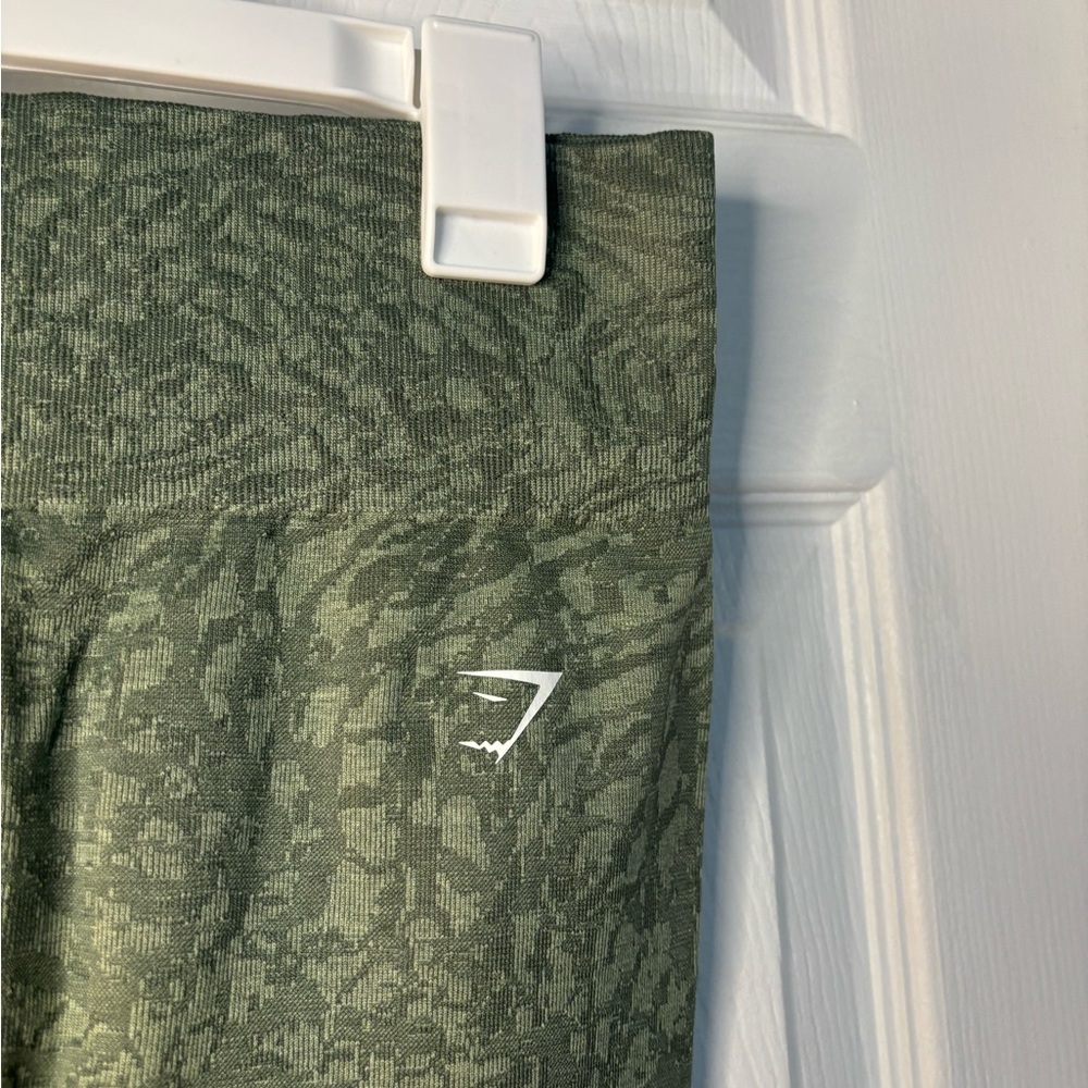 Gymshark Green Camo Seamless High-Rise Leggings